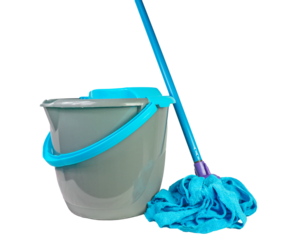 bucket with mop and bucket