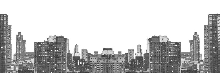 PNG grayscale cityscape creative design element