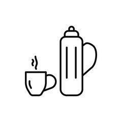 Themos icon design with white background stock illustration