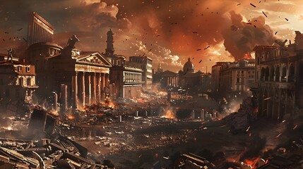 Collapse of Civilization: A Glimpse into Social Disorder and Chaos Engulfing a Once-Thriving City in