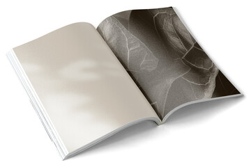 Png magazine mockup on transparent background