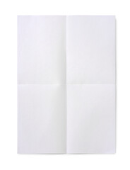 Png white paper mockup on transparent background