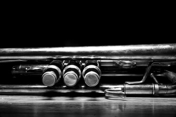 close up of a trumpet