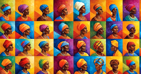 Individuals from various cultural backgrounds World Population Day Concept.