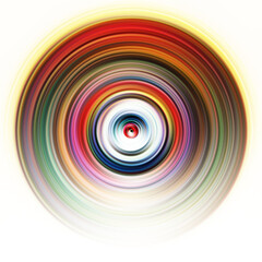 Colorful radial motion effect. Abstract rounded background. Color curves and sphere. Multi color gradient rings and circles wallpaper. Colored texture backdrop and banner.