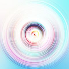 Fototapeta premium Colorful radial motion effect. Abstract rounded background. Color curves and sphere. Multi color gradient rings and circles wallpaper. Colored texture backdrop and banner.