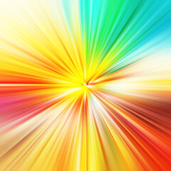 Obraz premium Colorful zoom motion effect. Abstract background. Color lines. Colored texture backdrop and banner. Multi color gradient pattern and textured wallpaper.