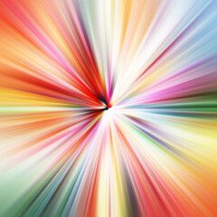 Obraz premium Colorful zoom motion effect. Abstract background. Color lines. Colored texture backdrop and banner. Multi color gradient pattern and textured wallpaper.