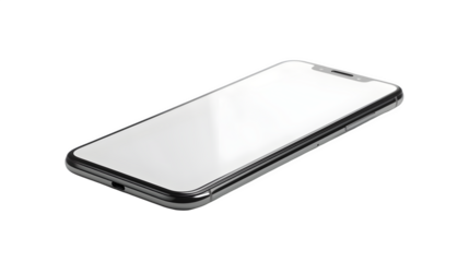 Modern phone isolated on a transparent background, PNG, Ai