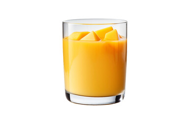 Mango Juice on Transparent Background
