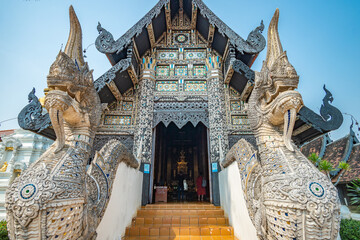 Chedi Luang Temple, Chiang Mai, Thailand, Magnificent architecture of Asia
