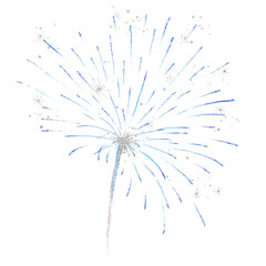 Beautiful firework png design element for celebration
