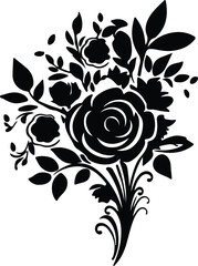 bouquet silhouette