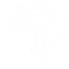 AI technology brain png digital transformation concept