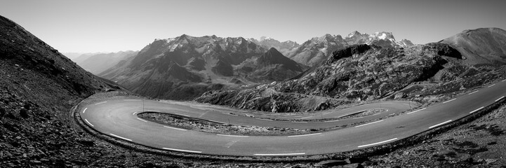 Col Du Galibier mountain pass Tour de France cycle road Alps Fra