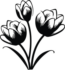 crocus silhouette