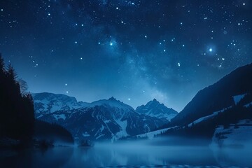 A few stars can be seen beginning to twinkle in the night sky, adding to the magical and dreamlike atmosphere of the scene 8K , high-resolution, ultra HD,up32K HD