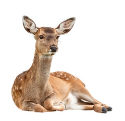 Obraz premium Alert Fallow Deer Looking Back