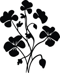 nasturtium silhouette