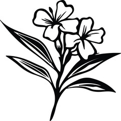 oleander silhouette