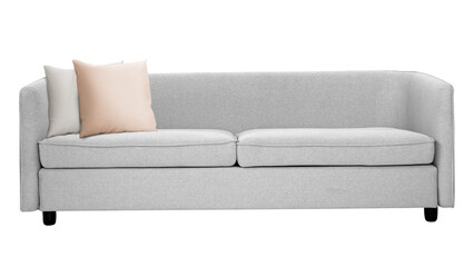 Gray tuxedo sofa png mockup living room furniture