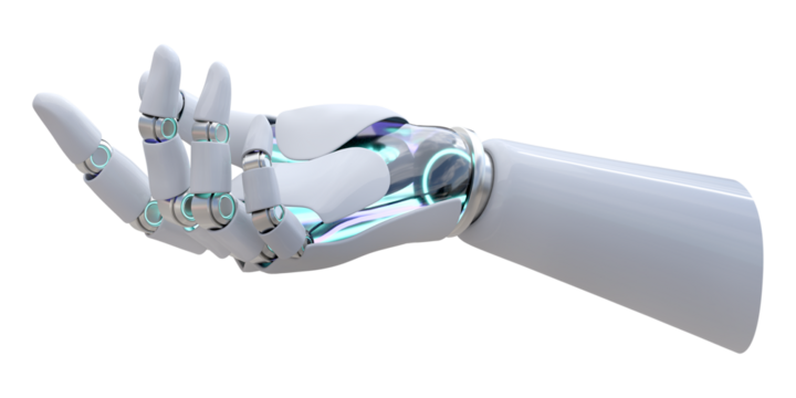 Robot hand png sticker, transparent background