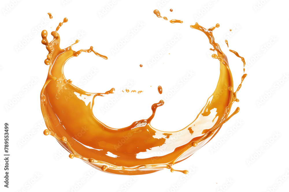 Poster liquid wave splash flow in motion isolated on white or transparent background png cutout clipping pa