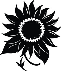 Fototapeta premium sunflower silhouette