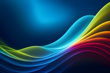 colorful waves blue abstract background design, backgrounds 