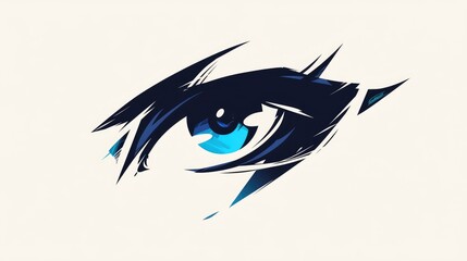 Crafting a sleek 2d design for a detective eye logo concept