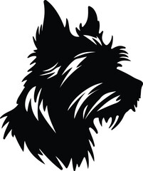 Obraz premium Australian Terrier silhouette