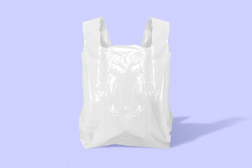 Plastic grocery bag png mockup