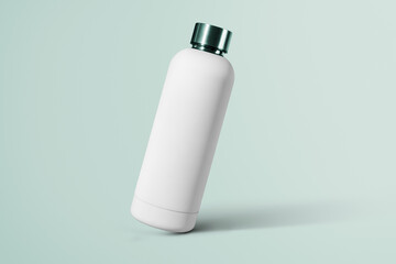 Reusable water bottle png mockup on transparent background