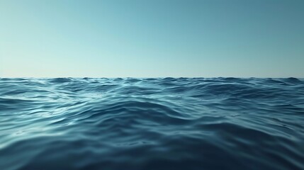 Obraz premium Calm sea water surface during day light.