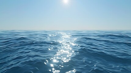Fototapeta premium Calm sea water surface during day light.