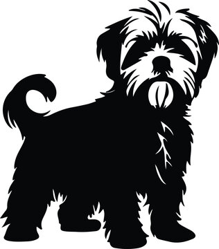 Dandie Dinmont Terrier silhouette