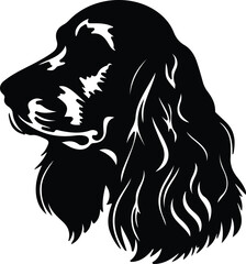 Fototapeta premium English Cocker Spaniel silhouette
