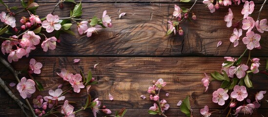 Spring Blossom displayed on a wood background.