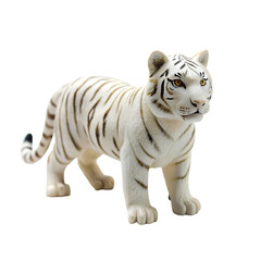 White tiger cub 3d render