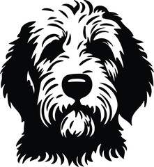 Fototapeta premium Goldendoodle silhouette