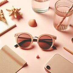 Summer sunglasses with modern and minimal style