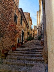 Gasse in Fornalutx, Mallorca