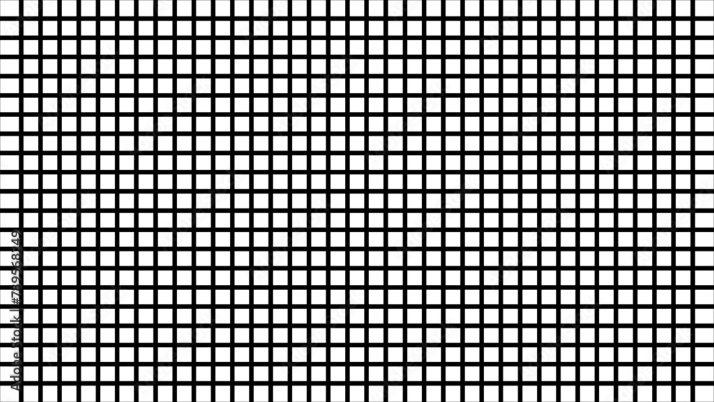 Poster black and white grid pattern. monochromatic square grid. abstract checkerboard design with equal squ