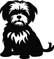 Obraz premium Maltese silhouette