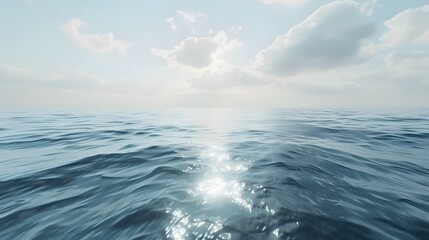 Fototapeta premium Calm sea water surface during day light.