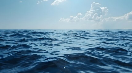 Obraz premium Calm sea water surface during day light.