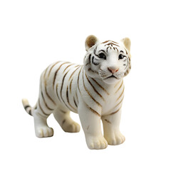 Obraz premium White tiger cub 3d render