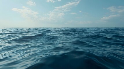 Obraz premium Calm sea water surface during day light.