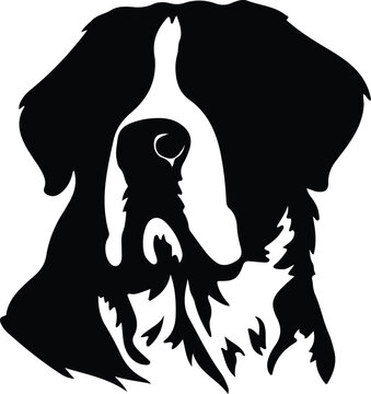 Saint Bernard silhouette