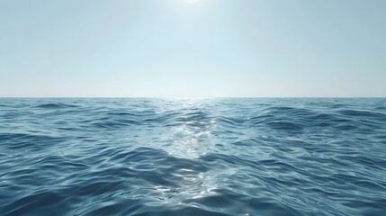 Obraz premium Calm sea water surface during day light.